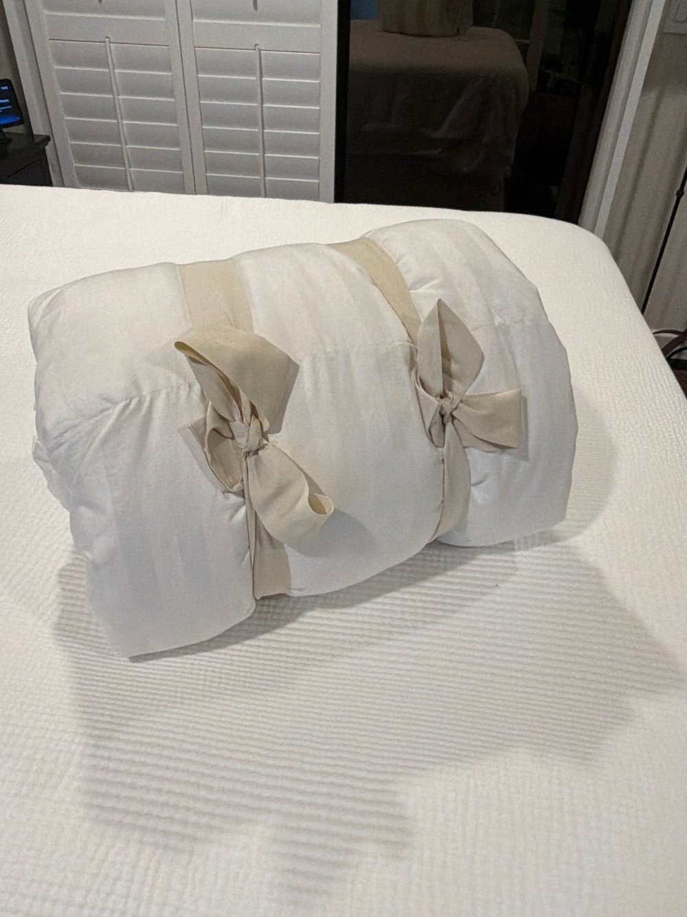 Costco Hotel Grand White Down Comforter - Luxury White Bedding King - Picture 10 of 10